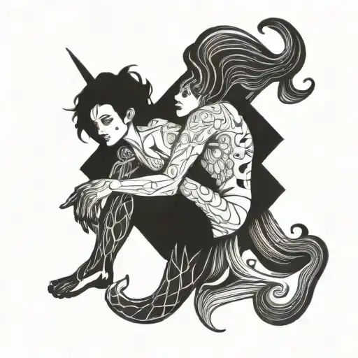 Gemini tattoo design idea