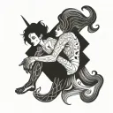 Gemini tattoo design idea