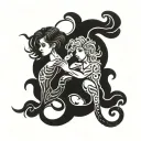 Gemini tattoo design idea