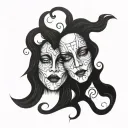 Gemini tattoo design idea