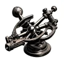 Sextant tattoo design idea