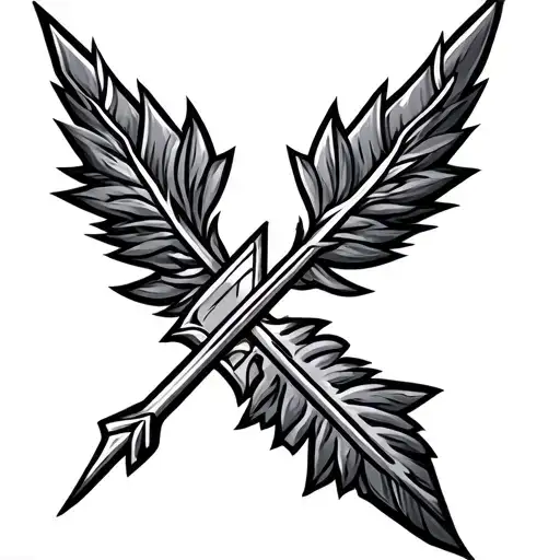 arrow design with waylon tattoo design idea