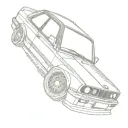 bmw e30 tattoo design idea