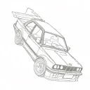 bmw e30 tattoo design idea