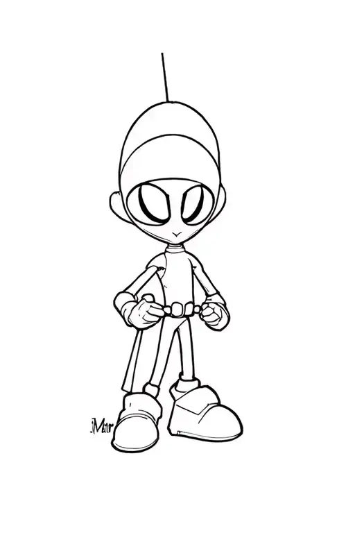 marvin the martian tattoo design idea