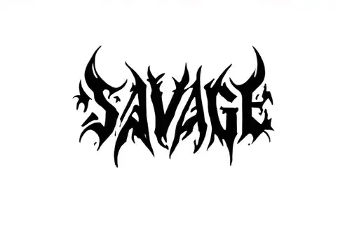 "Savage " tattoo design idea