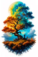 Burning Bush tattoo design idea