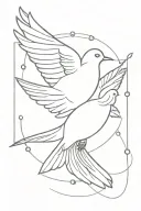 gypsy dove tattoo design idea
