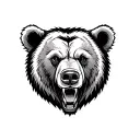 traditional roaring bear head tattoo  tattoo design idea