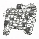 wasd keyboard tattoo design idea