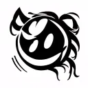 russian roly-poly minimalistic without eyes looking tattoo design idea