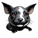 russian roly-poly minimalistic without eyes looking tattoo design idea