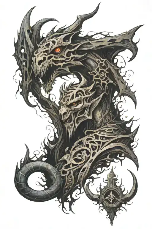 Skyrim tattoo design idea