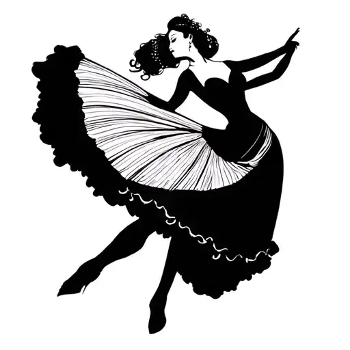 Flamenco Dancer tattoo design idea