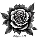Philippians 4:13 tattoo design idea