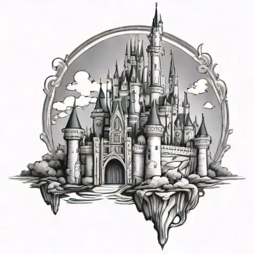 Disney Castle tattoo design idea