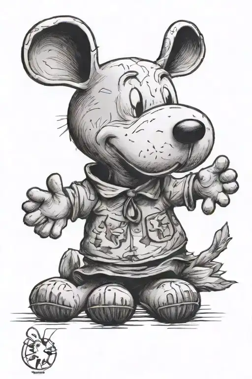 snoopy Woodstock tattoo design idea