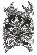 Creating a tattoo design that combines the San Antonio Spurs, Dallas Cowboys, and Texas Longhorns logos  tattoo design idea
