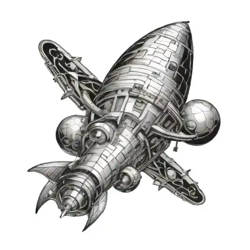 mercury planet enterprise 1701 D tattoo design idea