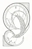Fibonacci sequence, phoenix, speedometer tattoo design idea