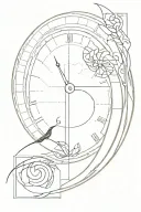 Fibonacci sequence, phoenix, speedometer tattoo design idea