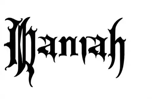 "Hannah " tattoo design idea