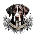 German Shorthaired Pointer tattoo design idea