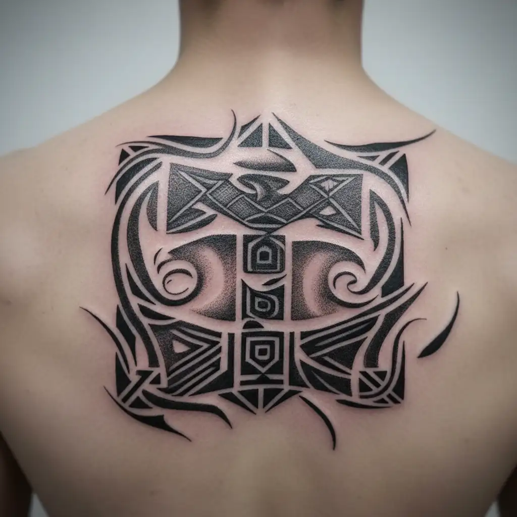 Māori, islander, abstract, New Zealand  tattoo design idea
