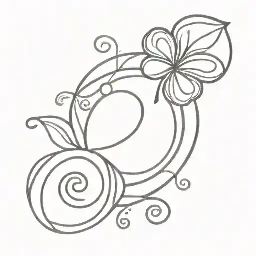 a custom lucky charm tattoo design idea