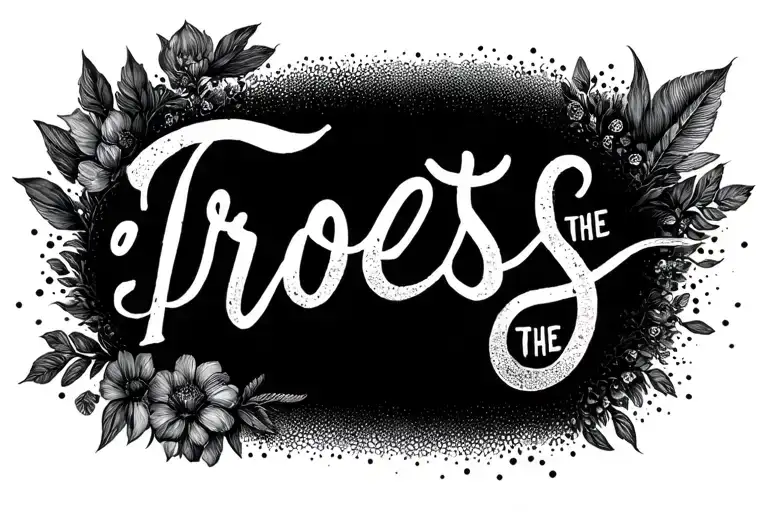 trust the process tattoo design idea