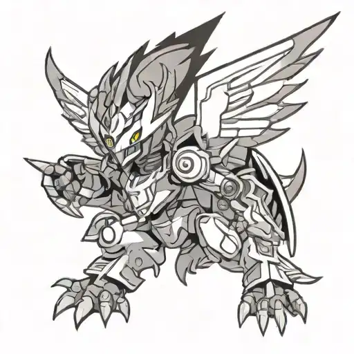Digimon Angemon tattoo design idea