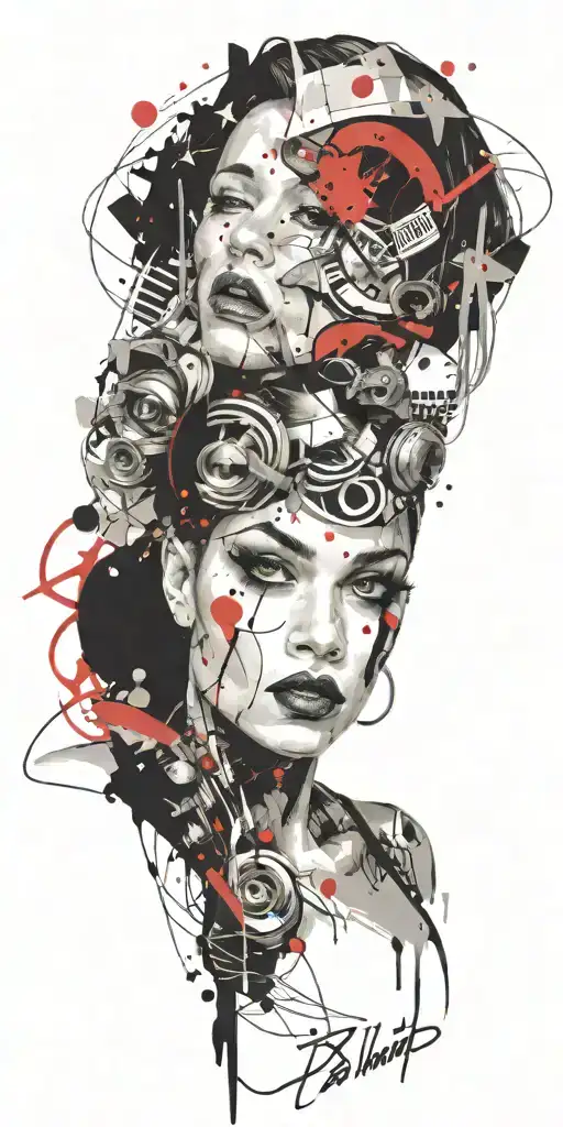 comic book tattoo design idea