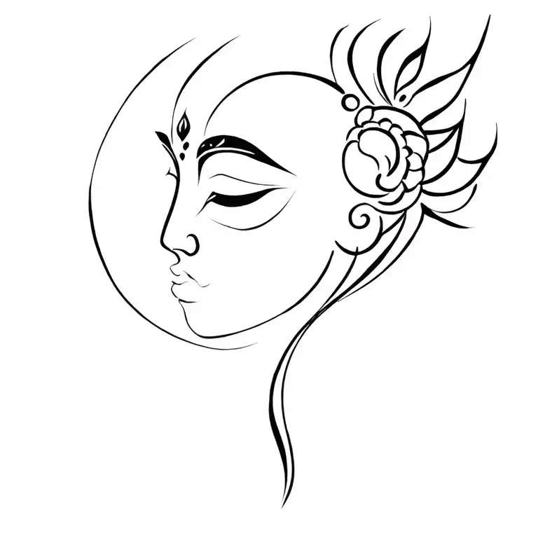 Goddess kali maa tattoo design idea
