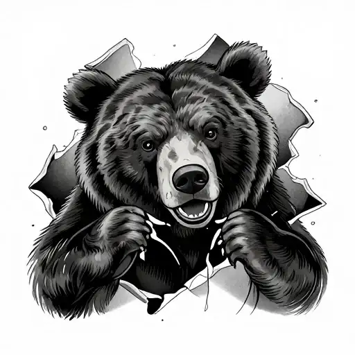 19+ Bear Ripping Through Skin Tattoo Ideas in 2026 - BlackInk AI