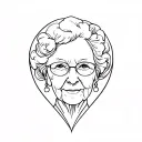 Grandma Memorial tattoo design idea