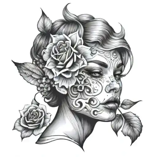 Depersonalization tattoo design idea