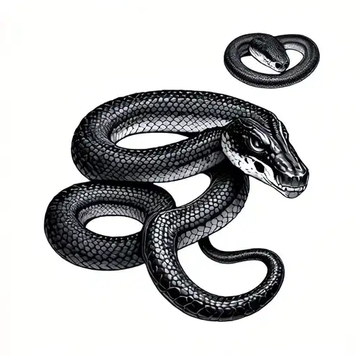 Copperhead Snake tattoo design idea