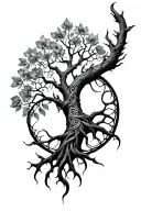 celtic tree of life tattoo design idea