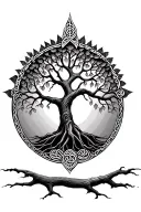 celtic tree of life tattoo design idea