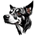 Bird Dog tattoo design idea