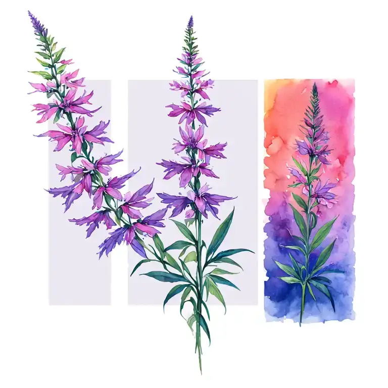 Fireweed tattoo design idea