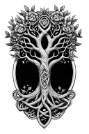 Celtic Tree tattoo design idea