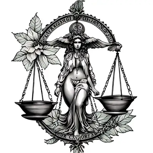 Libra, British Columbia tattoo design idea