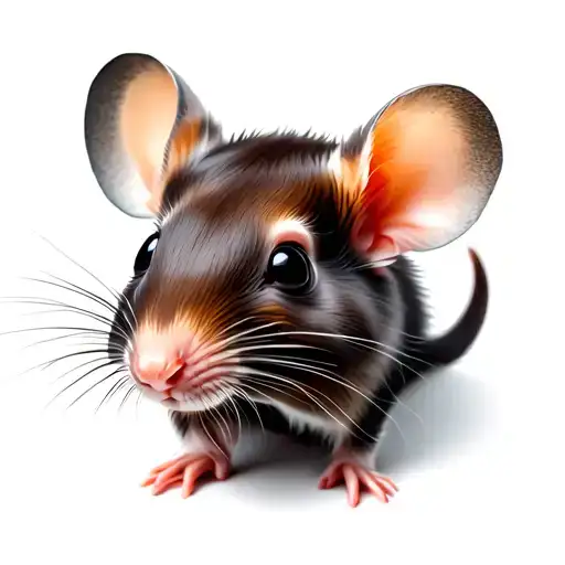 Beautiful and cute rats tattoo design idea