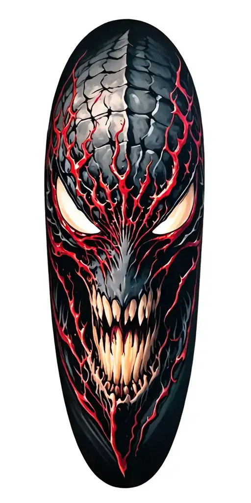 symbiote taking over tattoo design idea