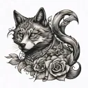 Bluey tattoo design idea