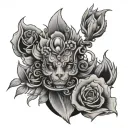 Bluey tattoo design idea