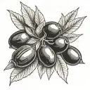 black olives tattoo design idea