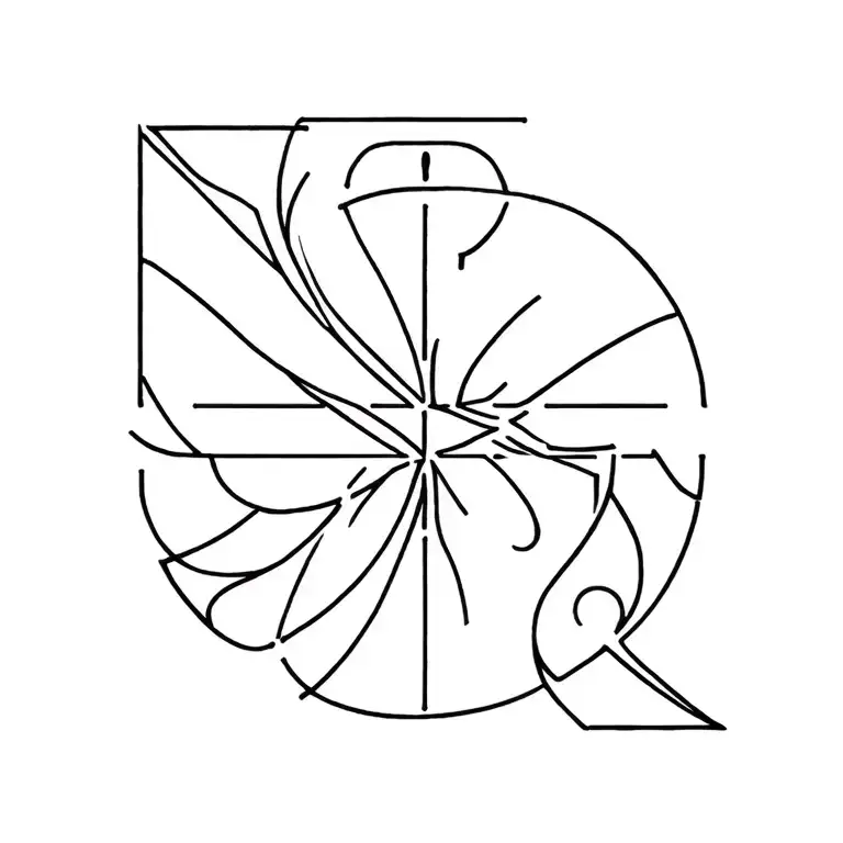 tribal surface plate tattoo design idea