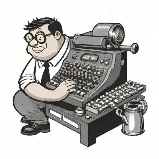 peter griffin typing code tattoo design idea